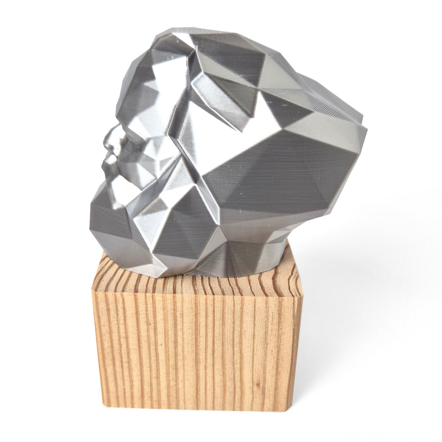 Karl-Marx-Kopf Miniatur Figur Holzsockel
