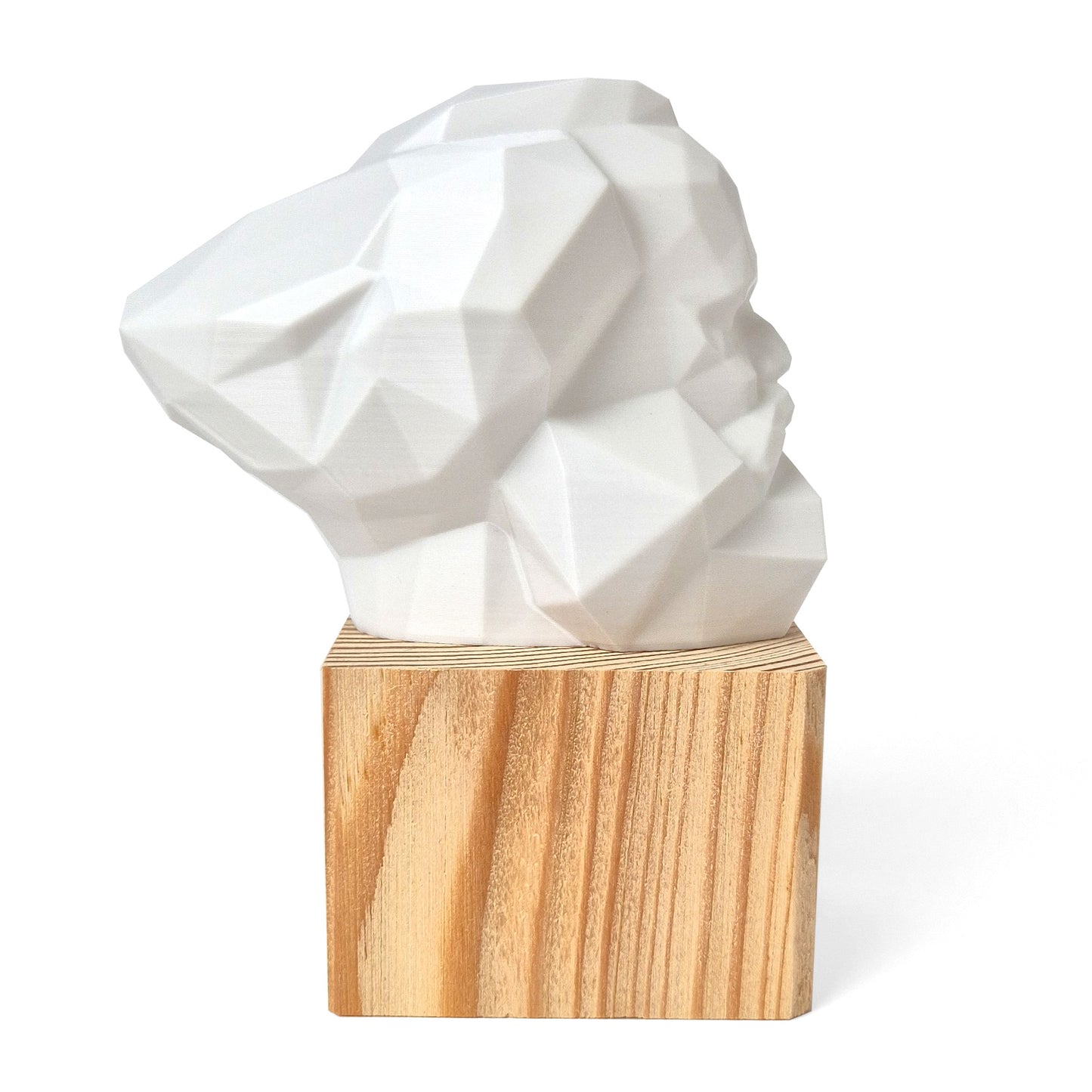 Karl-Marx-Kopf Miniatur Figur Holzsockel
