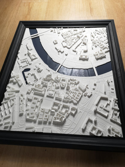 3D Stadtmodell Dresden im Bilderrahmen