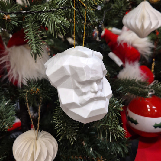 Karl-Marx-Kopf Weihnachtsbaumschmuck