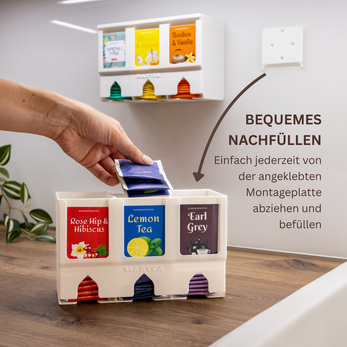 Tee_Aufbewahrung_weiss_Wand_haengend_Nachfuellen